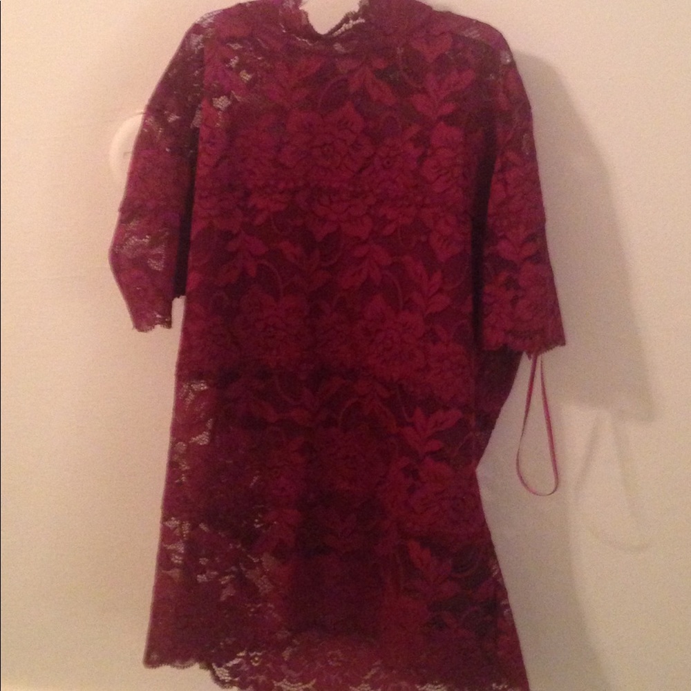 Guess burgundy blouse